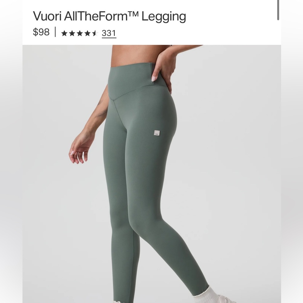 Green High-Waisted Leggings